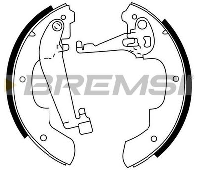 GF0445 BREMSI Комплект тормозных колодок