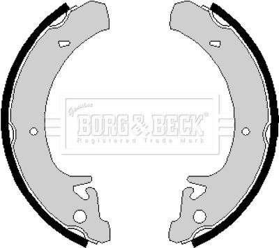 BBS6133 BORG & BECK Комплект тормозных колодок