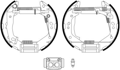 8DB355022781 HELLA Комплект тормозных колодок