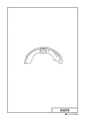 K2279 MK Kashiyama Комплект тормозных колодок