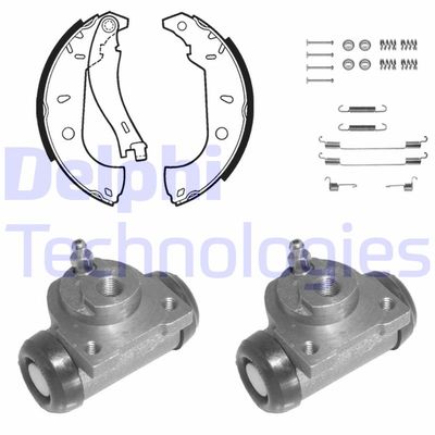 KP1038 DELPHI Комплект тормозных колодок