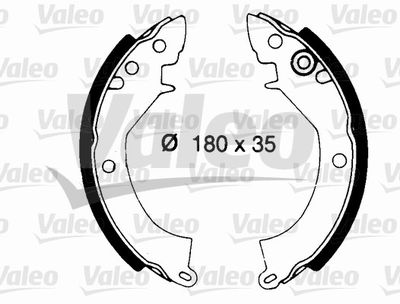 562687 VALEO Комплект тормозных колодок