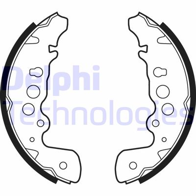 LS1882 DELPHI Комплект тормозных колодок