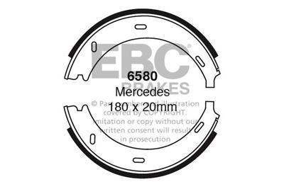 6580 EBC Brakes Комплект тормозных колодок