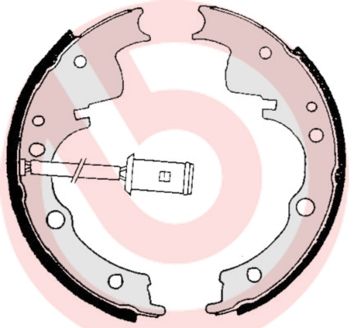 SA6505 BREMBO Комплект тормозных колодок