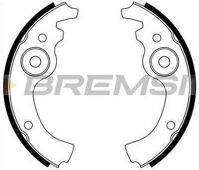 GF01410510 BREMSI Комплект тормозных колодок