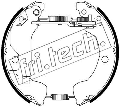 16507 fri.tech. Комплект тормозных колодок