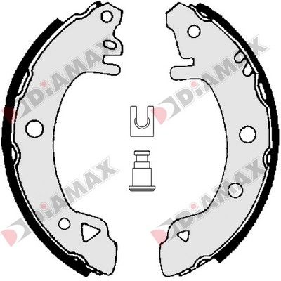 N01185 DIAMAX Комплект тормозных колодок
