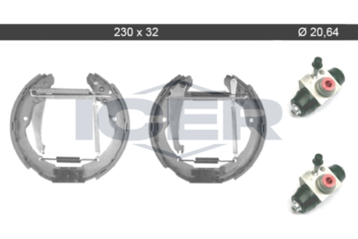 79KT0073C ICER Комплект тормозных колодок
