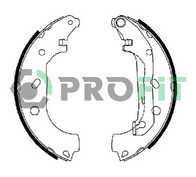 50010648 PROFIT Комплект тормозных колодок