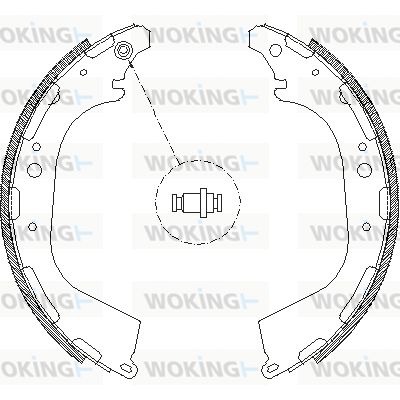 Z465000 WOKING Комплект тормозных колодок