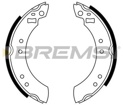 GF0199 BREMSI Комплект тормозных колодок