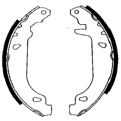 8DB355001211 HELLA PAGID Комплект тормозных колодок