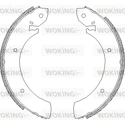 Z425000 WOKING Комплект тормозных колодок