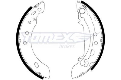 TX2147 TOMEX Brakes Комплект тормозных колодок