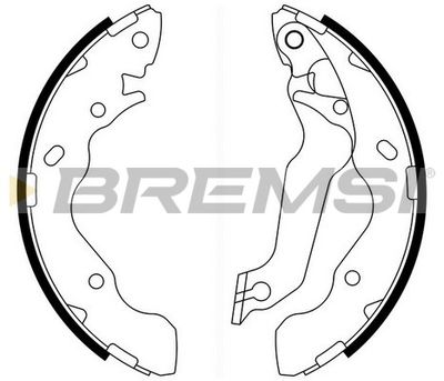 GF0741 BREMSI Комплект тормозных колодок