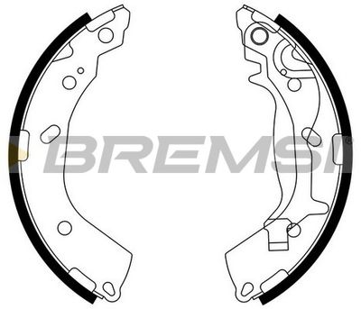 GF0745 BREMSI Комплект тормозных колодок