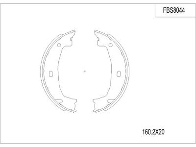 FBS8044 FI.BA Комплект тормозных колодок