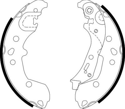 8DB355022881 HELLA Комплект тормозных колодок