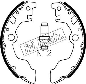 1110330 fri.tech. Комплект тормозных колодок