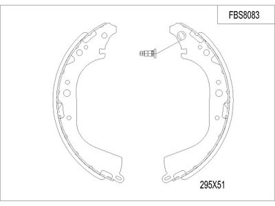 FBS8083 FI.BA Комплект тормозных колодок