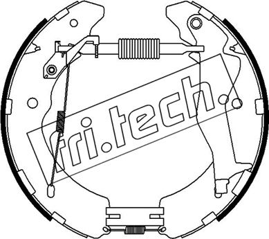 16527 fri.tech. Комплект тормозных колодок