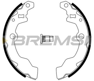 GF0882A BREMSI Комплект тормозных колодок