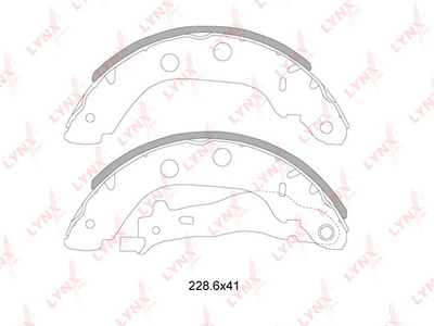 BS6303 LYNXauto Комплект тормозных колодок