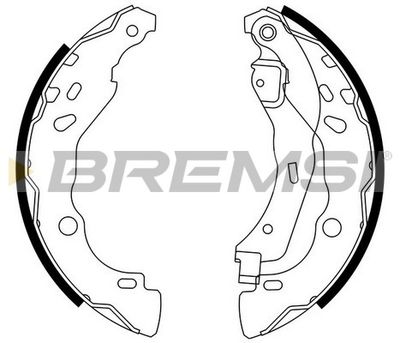 GF0409 BREMSI Комплект тормозных колодок