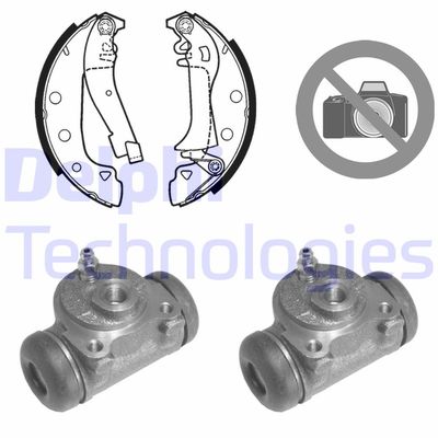 631 DELPHI Комплект тормозных колодок