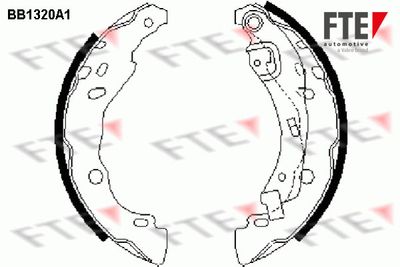 BB1320A1 FTE Комплект тормозных колодок