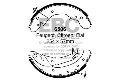 6506 EBC Brakes Комплект тормозных колодок