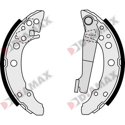 N01124 DIAMAX Комплект тормозных колодок