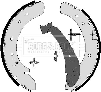 BBS6206 BORG & BECK Комплект тормозных колодок