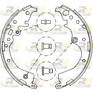 423900 ROADHOUSE Комплект тормозных колодок