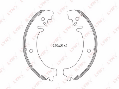 BS4602 LYNXauto Комплект тормозных колодок