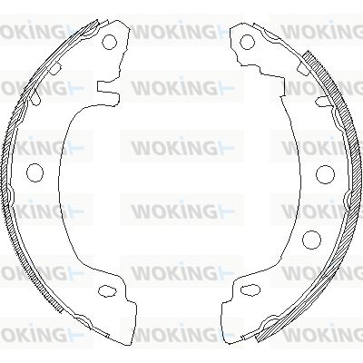 Z441600 WOKING Комплект тормозных колодок