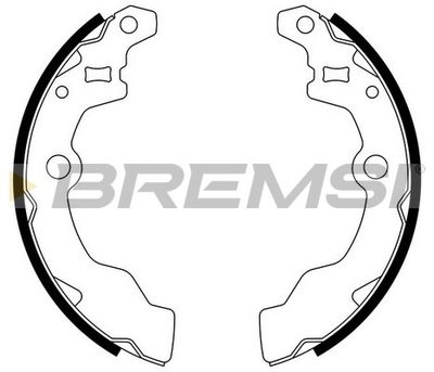 GF0882 BREMSI Комплект тормозных колодок