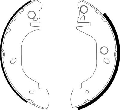 8DB355001611 HELLA PAGID Комплект тормозных колодок