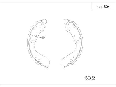 FBS8059 FI.BA Комплект тормозных колодок