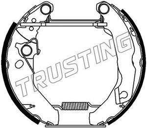 6227 TRUSTING Комплект тормозных колодок