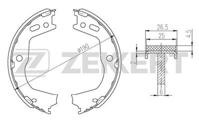 BK4310 ZEKKERT Комплект тормозных колодок