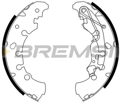 GF0140 BREMSI Комплект тормозных колодок