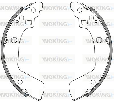 Z424100 WOKING Комплект тормозных колодок