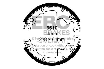6510 EBC Brakes Комплект тормозных колодок