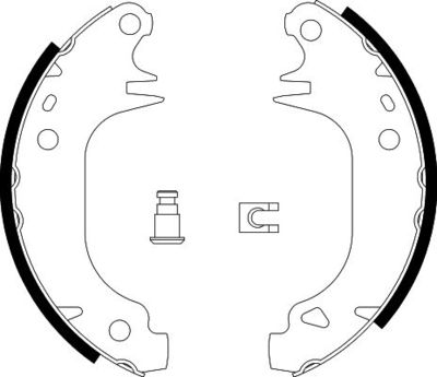 8DB355002001 HELLA Комплект тормозных колодок