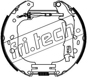 16387 fri.tech. Комплект тормозных колодок