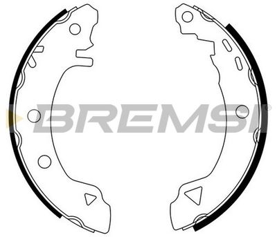GF0006 BREMSI Комплект тормозных колодок