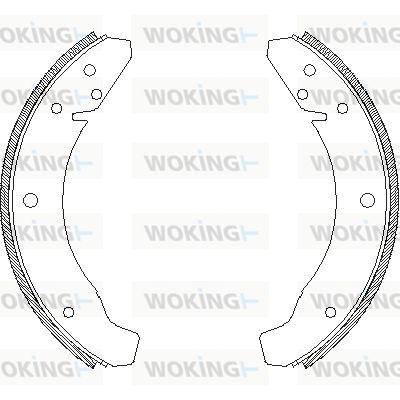 Z468300 WOKING Комплект тормозных колодок