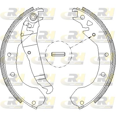 409000 ROADHOUSE Комплект тормозных колодок
